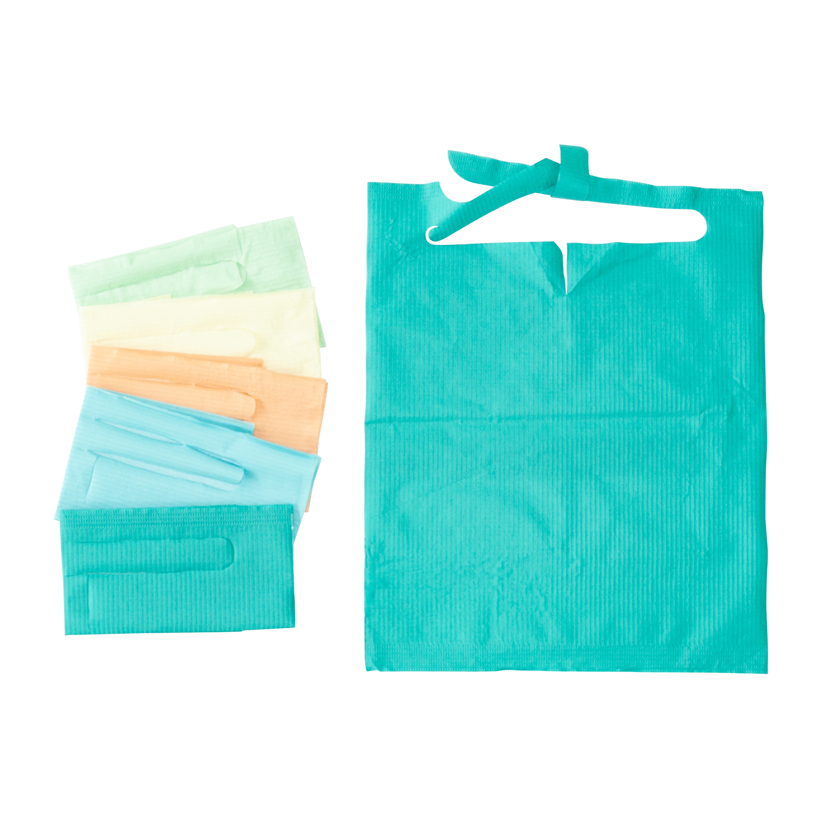 How do disposable dental bibs contribute to infection control in dental offices?