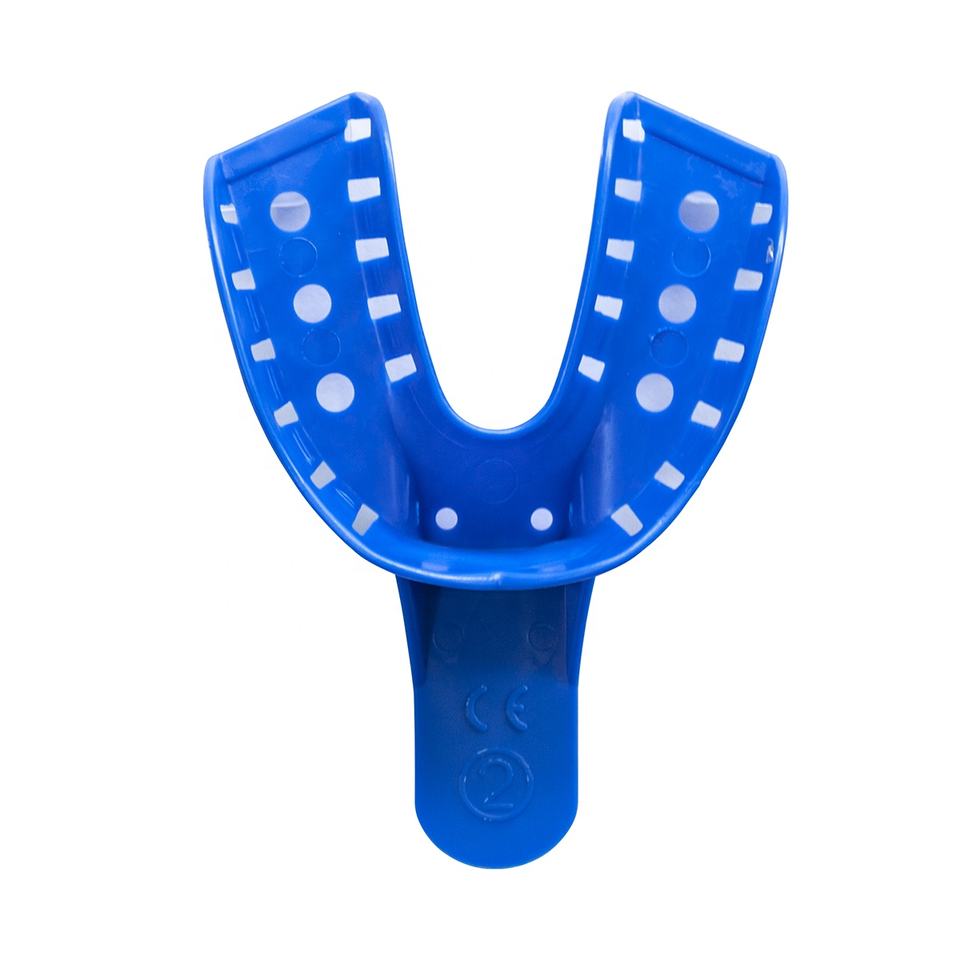 Innovative and Reliable: Blue-White Dental Plastic Impression Tray Plastic